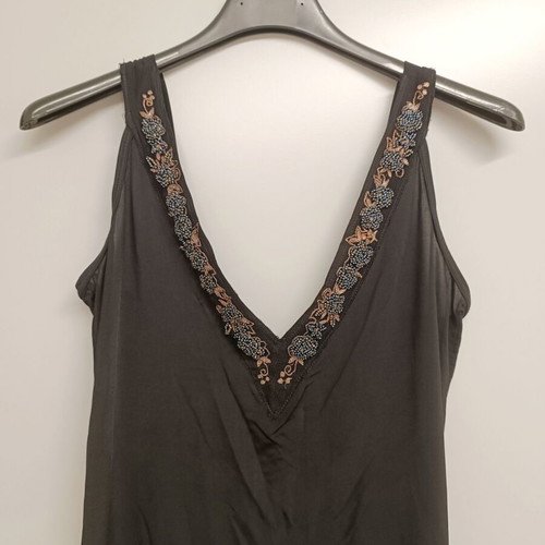Black short dress Liu Jo size S like new with straps and V neckline