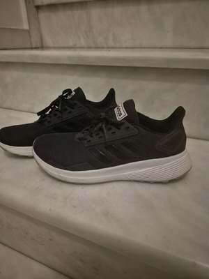 Adidas athletic shoes used, women's, black, size 38