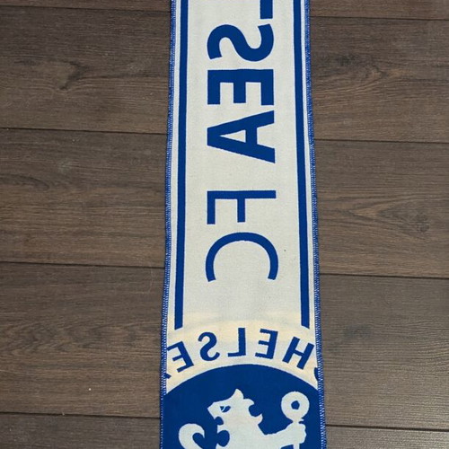 Chelsea double sided scarf blue and white like new