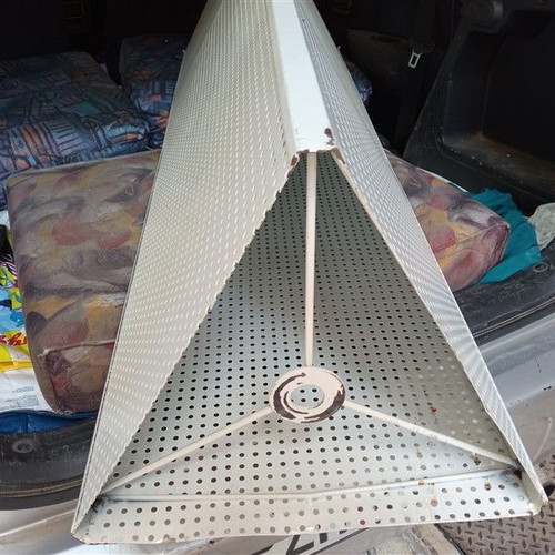 Metal floor lamp used