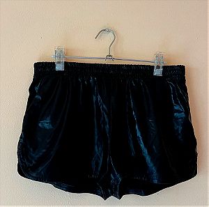Kate Kasin Κομψό μαύρο παντελόνι με λάστιχο και τσέπες μέγεθος L