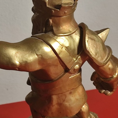 Supercell Clash of Clans Gold Barbarian Statue boxed, like new