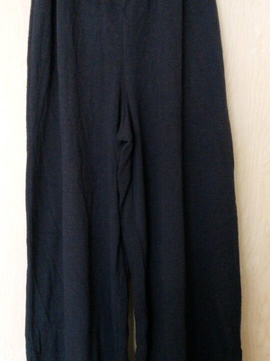 Blue dark knitted Morena Spain pants size S/M with wide legs used