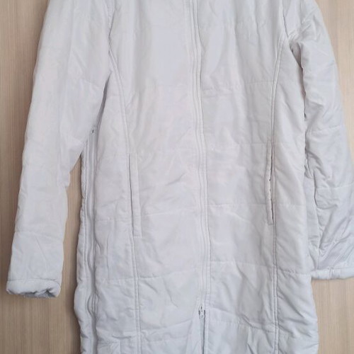 Le Coq Sportif Long Jacket white like new, women's