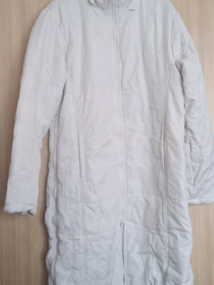 Le Coq Sportif Long Jacket white like new, women's