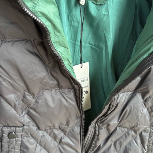 Firetrap women's jacket with goose down, new, size 10, grey/navy with green interior