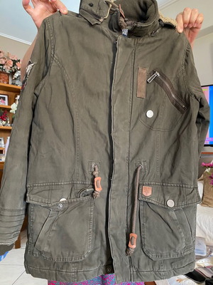 Parka khaki midi medium used A.A UNDERWEAR