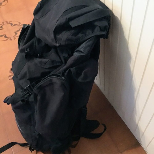 Armymania military backpack 100L with waterproof cover, black