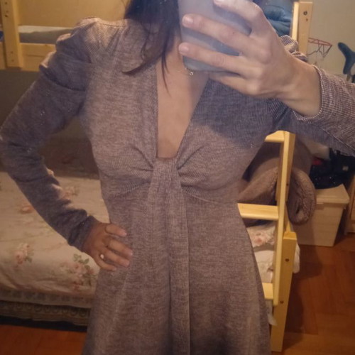Angel Eye London dress with puff sleeves, like new, size S, pink