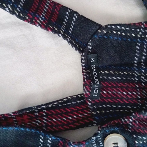 Terranova checked salopette dress like new, size M