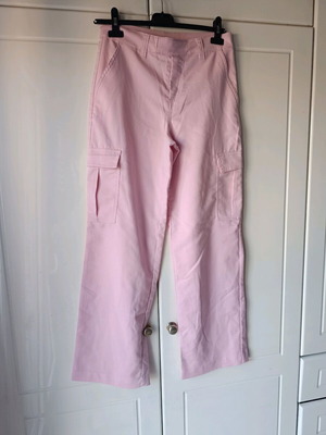 Women's pink fabric pants like new, size XS