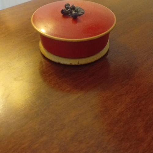 Antique collectible Indian handmade lacquer box like new