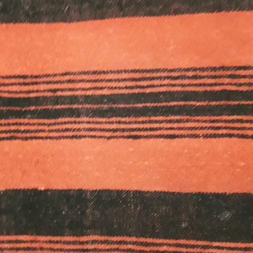 Woven blanket used, red and black 1.60x1.90 m