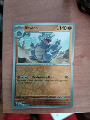 Pokémon Card Rhydon Reverse Holo 075/142 Stellar Crown used