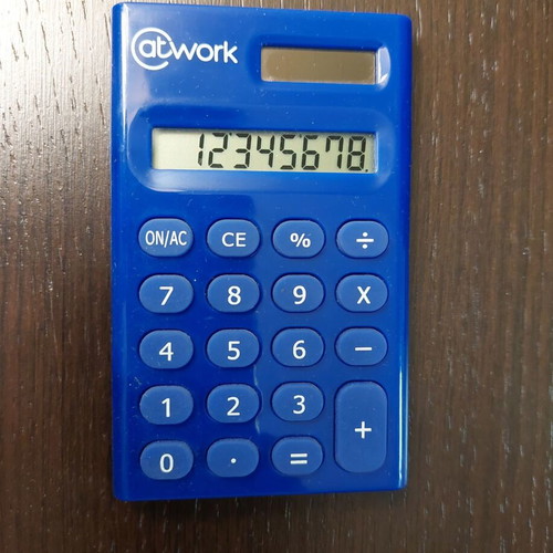 Mini calculator battery and solar new for kids and adults