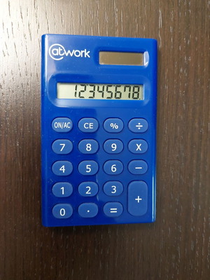 Mini calculator battery and solar new for kids and adults
