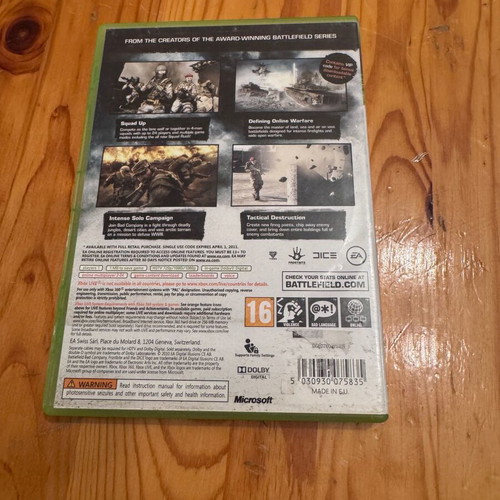 Battlefield Bad Company 2 Xbox 360 game like new