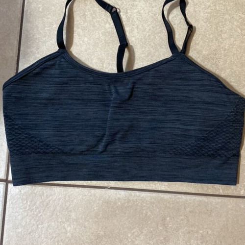 H&M sports bra medium dark gray like new with padding