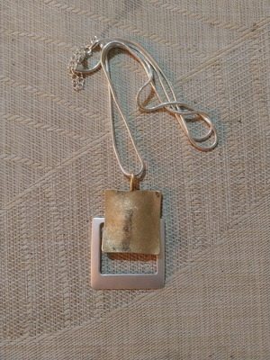 Boho pendant made of metal alloy new, silver and gold colors