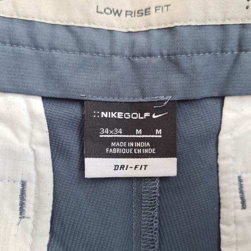 Nike Golf men's pants used, size W34 L29, low rise fit, blue