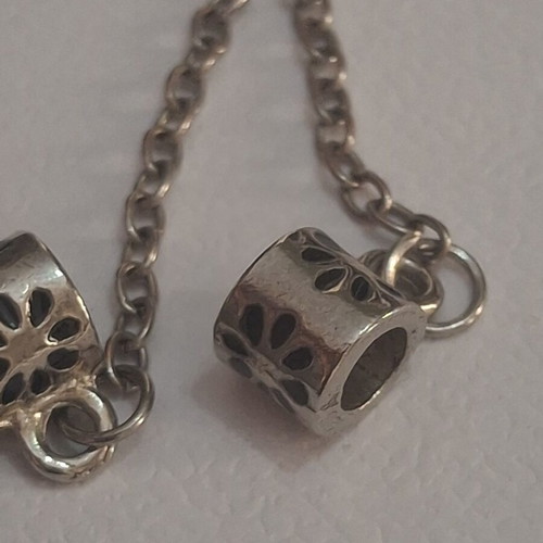 Security chain used, decorative for bracelet, silver color