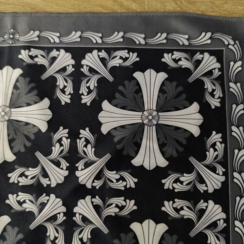 Chrome Hearts μαντήλι τσέπης μεταχειρισμένο, μικρό 29.5x29.5 εκ.