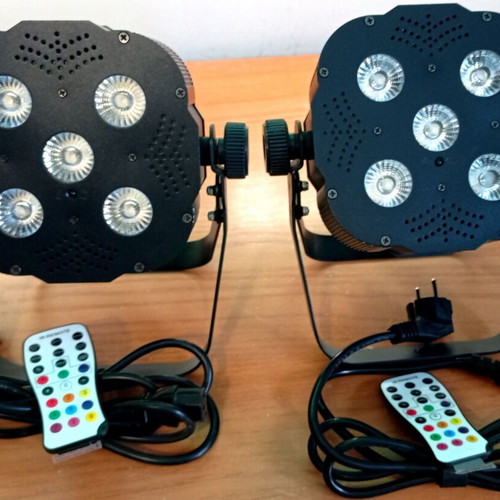 Stairville Quad Par Profile 5x8W RGBW LED spotlights set of 2 like new