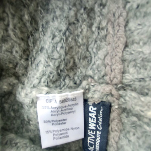 Knitted gray hat with visor used, La Redoute Collections