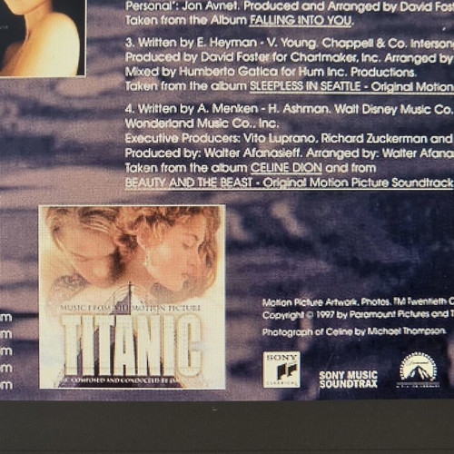 Celine Dion My Heart Will Go On CD used, Titanic soundtrack