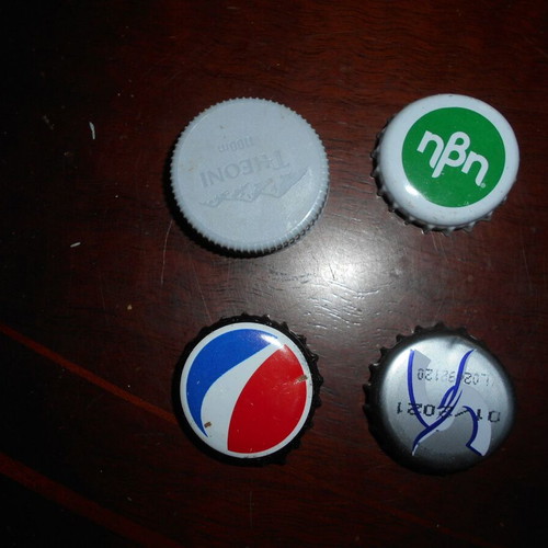 Soda bottle caps used, pack of 13 pieces