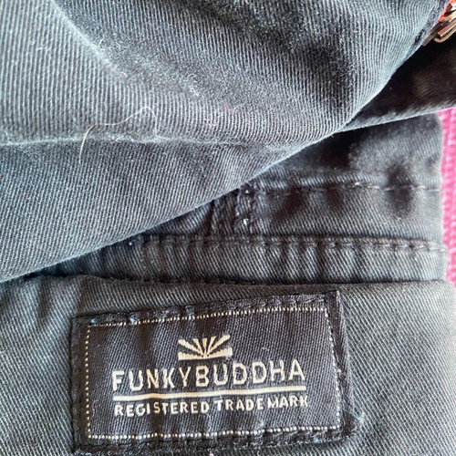 Funky Buddha men's cargo pants black like new, size 30