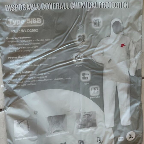 Protective Work Coverall Type 5/6B new, breathable lightweight material