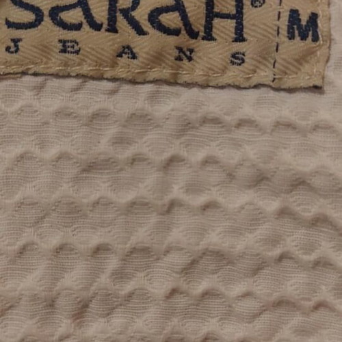 Sarah white shirt size M like new with metallic buttons