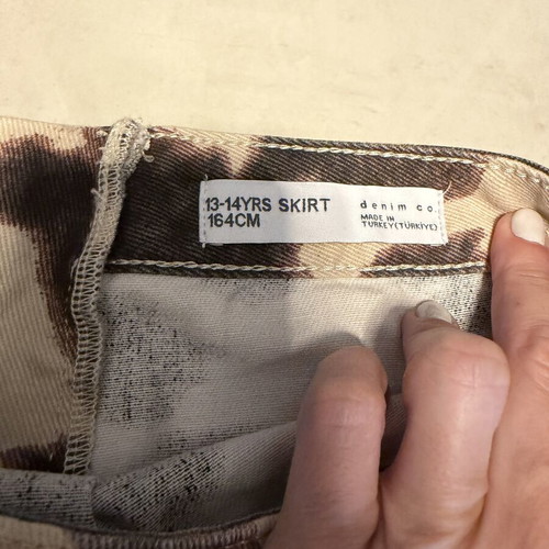 Primark skirt XS/S, beige and brown