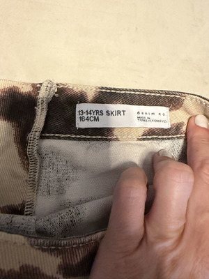 Primark skirt XS/S, beige and brown