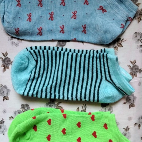 Short socks new, multicolor