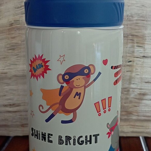 Gim metal water bottle 500ml with cartoon design