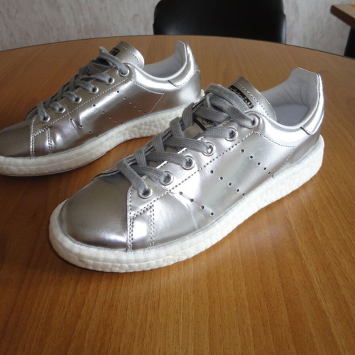Adidas Stan Smith women's sneakers size 37 like new, silver