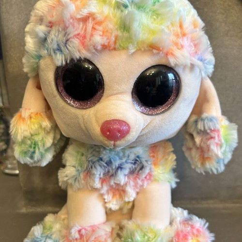 TY Beanie Boos Multicolored Poodle Plush 23 cm like new