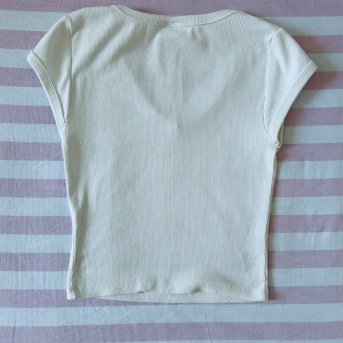 Bershka white top like new, size S