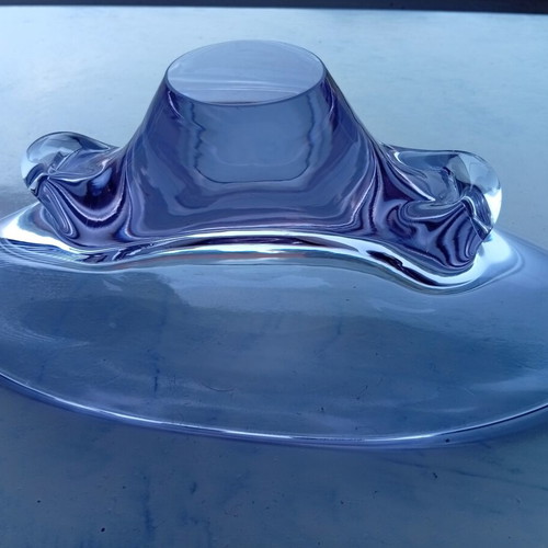 Alexandrite Czech Glass Candy Dish like new, color changing