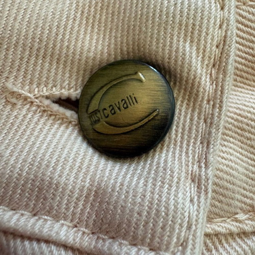Just Cavalli Womens Vintage Paisley Floral Applique Jeans XS