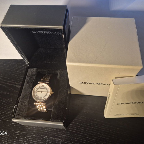Emporio Armani Gianni T-Bar AR1909 women's watch, rose gold