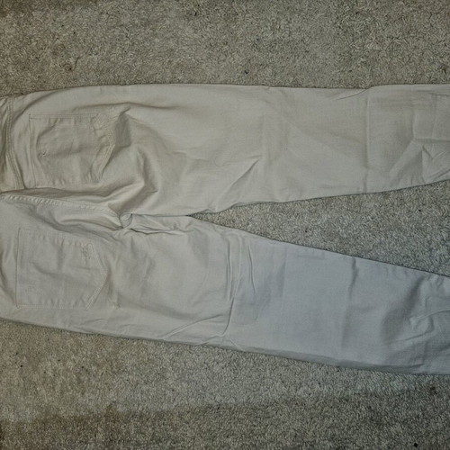 Funky Buddha white denim pants used with rips size L