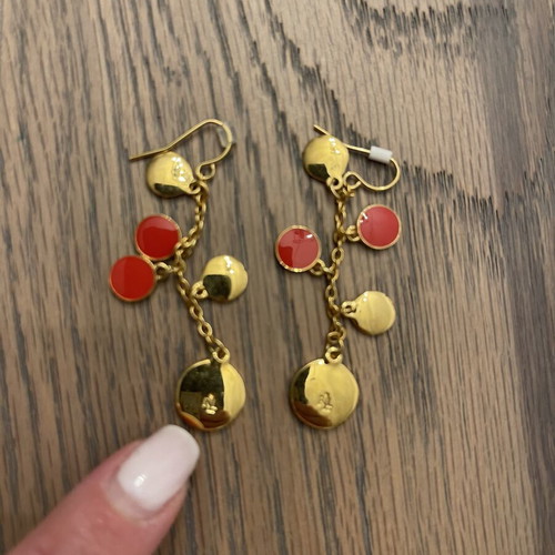 Ralph Lauren earrings, orange