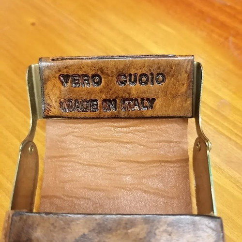 Vintage Italian Leather Cigarette Case Venezia, like new