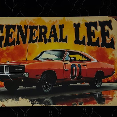 Vintage metal sign General Lee like new