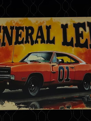 Vintage μεταλλική πινακίδα General Lee σαν καινούργιο
