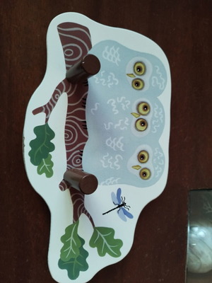 IKEA wooden children's wall hanger used with forest animal decoration