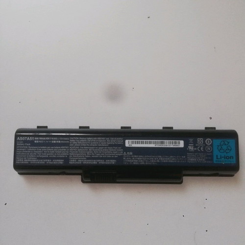 Acer Aspire 4920 battery used, Model AS07A51 Li-ion 4400mAh